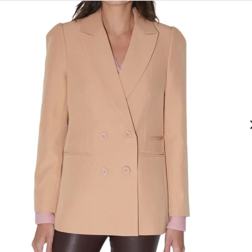 NWT Tan Double Breasted Blazer Jacket.